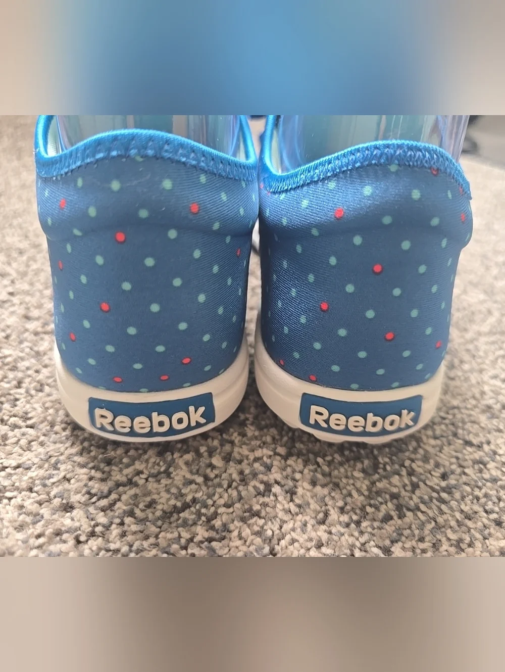 Reebok Womens Skyscape Runaround Comfort Walking Sneakers Polka Dot Size 7.5 - Picture 6 of 9